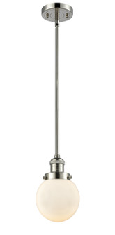Franklin Restoration LED Mini Pendant in Polished Nickel (405|201S-PN-G201-6-LED)