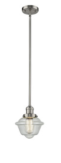 Franklin Restoration One Light Mini Pendant in Brushed Satin Nickel (405|201S-SN-G534)