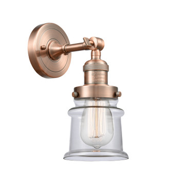 Franklin Restoration One Light Wall Sconce in Antique Copper (405|203-AC-G182S)