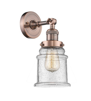 Franklin Restoration One Light Wall Sconce in Antique Copper (405|203-AC-G184)