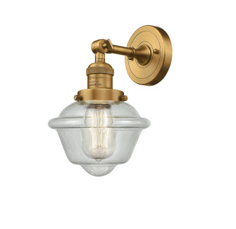 Franklin Restoration One Light Wall Sconce in Brushed Brass (405|203-BB-G534) Franklin Restoration One Light Wall Sconce in Brushed Brass (405|203-BB-G534)