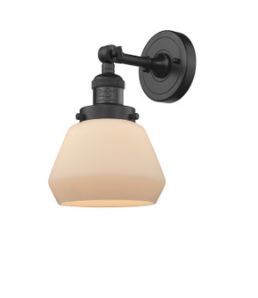 Franklin Restoration One Light Wall Sconce in Matte Black (405|203-BK-G171)