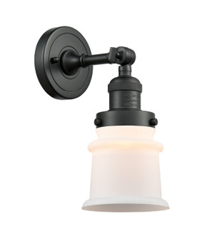 Franklin Restoration LED Wall Sconce in Matte Black (405|203-BK-G181S-LED)