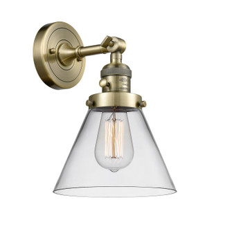 Franklin Restoration One Light Wall Sconce in Antique Brass (405|203SW-AB-G42)