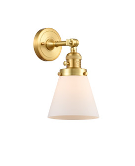 Franklin Restoration One Light Wall Sconce in Satin Gold (405|203SW-SG-G61) Franklin Restoration One Light Wall Sconce in Satin Gold (405|203SW-SG-G61)