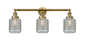 Franklin Restoration Three Light Bath Vanity in Brushed Brass (405|205-BB-G262)