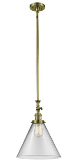 Franklin Restoration One Light Mini Pendant in Antique Brass (405|206-AB-G42-L)