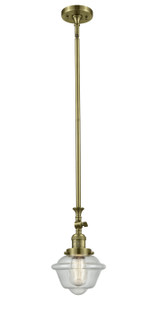 Franklin Restoration One Light Mini Pendant in Antique Brass (405|206-AB-G534)