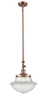 Franklin Restoration One Light Mini Pendant in Antique Copper (405|206-AC-G542)