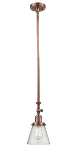 Franklin Restoration One Light Mini Pendant in Antique Copper (405|206-AC-G64)