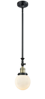 Franklin Restoration LED Mini Pendant in Black Antique Brass (405|206-BAB-G201-6-LED)