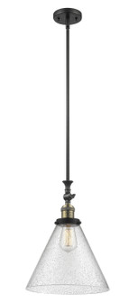 Franklin Restoration LED Mini Pendant in Black Antique Brass (405|206-BAB-G44-L-LED)