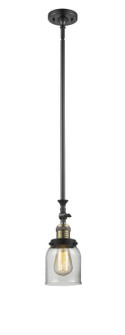 Franklin Restoration One Light Mini Pendant in Black Antique Brass (405|206-BAB-G52)