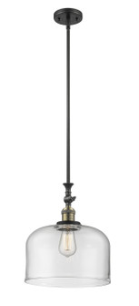 Franklin Restoration One Light Mini Pendant in Black Antique Brass (405|206-BAB-G72-L)