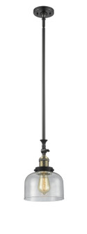 Franklin Restoration LED Mini Pendant in Black Antique Brass (405|206-BAB-G74-LED)