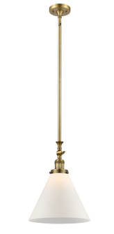 Franklin Restoration One Light Mini Pendant in Brushed Brass (405|206-BB-G41-L)