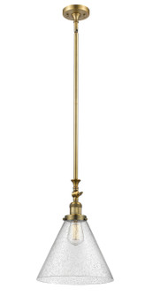 Franklin Restoration LED Mini Pendant in Brushed Brass (405|206-BB-G44-L-LED)