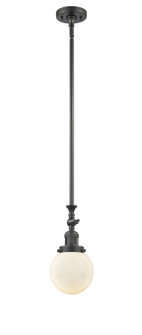 Franklin Restoration One Light Mini Pendant in Oil Rubbed Bronze (405|206-OB-G201-6)