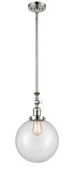 Franklin Restoration LED Mini Pendant in Polished Nickel (405|206-PN-G202-10-LED)