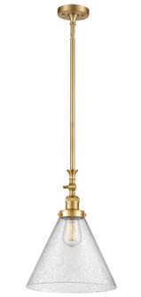 Franklin Restoration LED Mini Pendant in Satin Gold (405|206-SG-G44-L-LED)