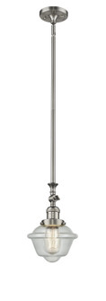 Franklin Restoration One Light Mini Pendant in Brushed Satin Nickel (405|206-SN-G534)