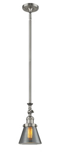 Franklin Restoration One Light Mini Pendant in Brushed Satin Nickel (405|206-SN-G63)