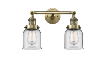 Franklin Restoration Two Light Bath Vanity in Antique Brass (405|208-AB-G52)