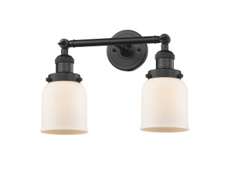 Franklin Restoration Two Light Bath Vanity in Matte Black (405|208-BK-G51)