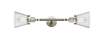 Franklin Restoration Two Light Bath Vanity in Brushed Satin Nickel (405|208L-SN-G64)