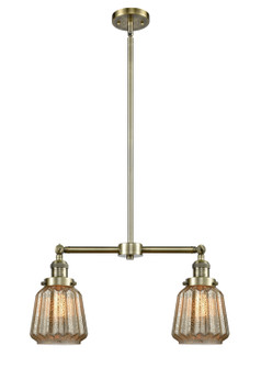 Franklin Restoration LED Island Pendant in Antique Brass (405|209-AB-G146-LED)