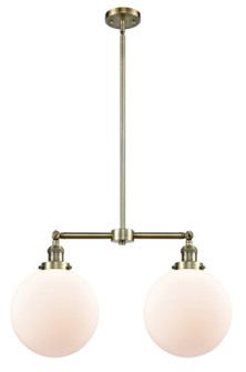 Franklin Restoration LED Island Pendant in Antique Brass (405|209-AB-G201-10-LED)