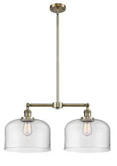 Franklin Restoration LED Island Pendant in Antique Brass (405|209-AB-G72-L-LED)