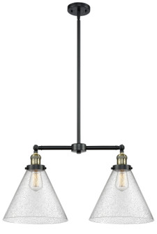 Franklin Restoration LED Island Pendant in Black Antique Brass (405|209-BAB-G44-L-LED)