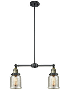 Franklin Restoration Two Light Island Pendant in Black Antique Brass (405|209-BAB-G58)