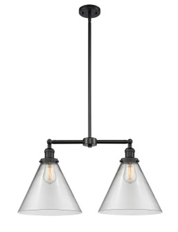 Franklin Restoration LED Island Pendant in Matte Black (405|209-BK-G42-L-LED)