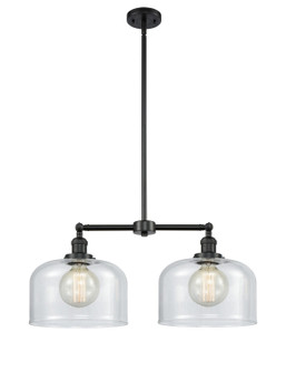 Franklin Restoration LED Island Pendant in Matte Black (405|209-BK-G72-L-LED)