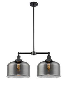 Franklin Restoration LED Island Pendant in Matte Black (405|209-BK-G73-L-LED)