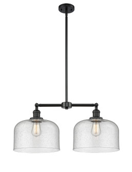 Franklin Restoration LED Island Pendant in Matte Black (405|209-BK-G74-L-LED)