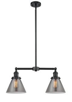 Franklin Restoration Two Light Island Pendant in Oil Rubbed Bronze (405|209-OB-G43)