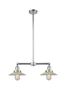 Franklin Restoration Two Light Island Pendant in Polished Chrome (405|209-PC-G2)