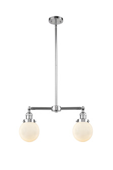 Franklin Restoration LED Island Pendant in Polished Chrome (405|209-PC-G201-6-LED)