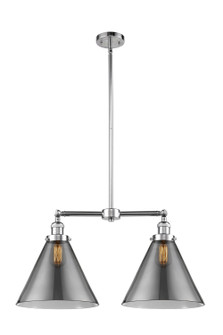 Franklin Restoration Two Light Island Pendant in Polished Chrome (405|209-PC-G43-L)