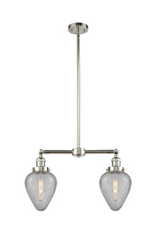 Franklin Restoration Two Light Island Pendant in Polished Nickel (405|209-PN-G165)
