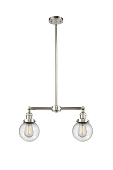 Franklin Restoration Two Light Island Pendant in Polished Nickel (405|209-PN-G204-6)