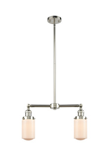 Franklin Restoration Two Light Island Pendant in Polished Nickel (405|209-PN-G311)