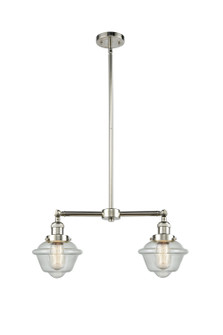 Franklin Restoration Two Light Island Pendant in Polished Nickel (405|209-PN-G534)