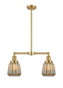 Franklin Restoration LED Island Pendant in Satin Gold (405|209-SG-G146-LED)