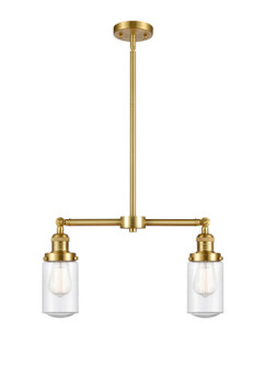 Franklin Restoration LED Island Pendant in Satin Gold (405|209-SG-G314-LED)