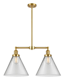 Franklin Restoration LED Island Pendant in Satin Gold (405|209-SG-G42-L-LED)