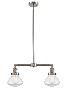 Franklin Restoration LED Island Pendant in Brushed Satin Nickel (405|209-SN-G324-LED)